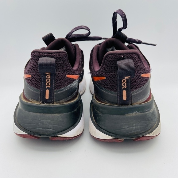 NIKE Women's Legend React 2 Purple Orange Running Shoes AT1369-602 Size 8 - Picture 5 of 7